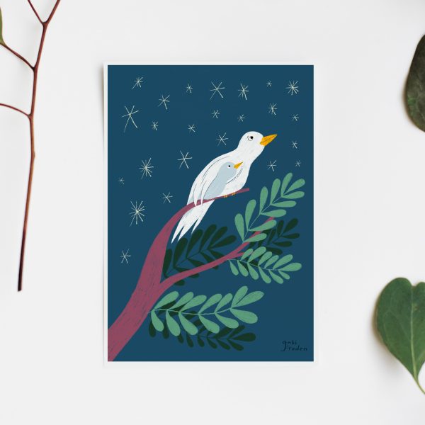 Christmas E-Card (Birds): Donate & Download