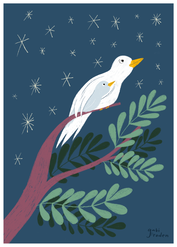 Christmas E-Card (Birds): Donate & Download - Image 2